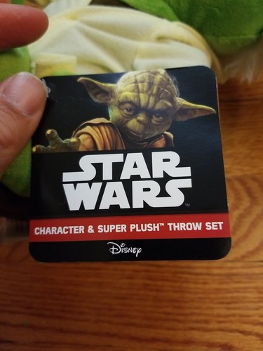 YODA STAR WARS 10" Plush Animal 2015 Northwest NWT no throw blanket - 第 7/8 張圖片