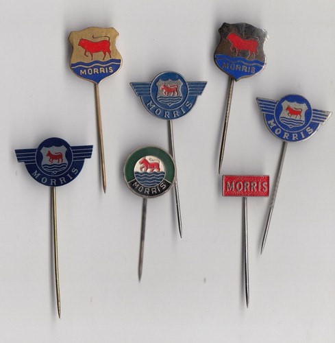 Vintage enamel MORRIS pin badge Logo 1960s Morris Motors Limited 