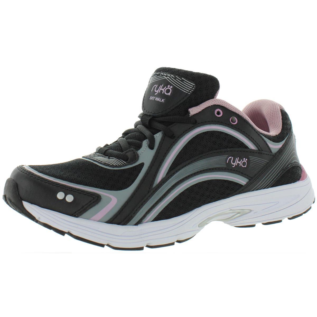 black walking trainers