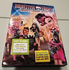 Monster High: Frights, Camera, Action (DVD, 2014) Rare OOP Excellent Condition 