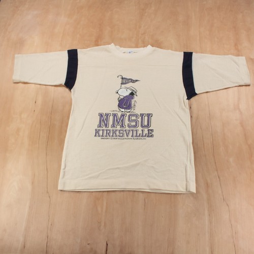 ARTEX Snoopy NMSU Kirksville football jersey t-shirt SMALL vtg 50s 60s usa made - Picture 2 of 6