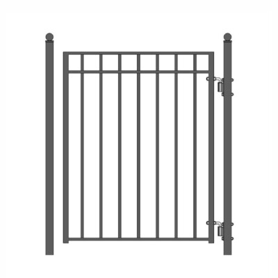 ALEKO Madrid Style Galvanized Steel Pedestrian Gate 5' x 4' With Posts