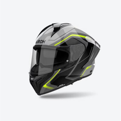 Airoh Matryx Wide Yellow Gloss Full Face Helmet Size S