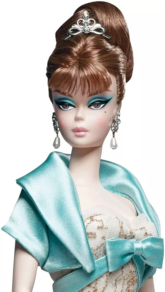 バービー Barbie Fashion Model Collection Blue Chiffon Ball Gown