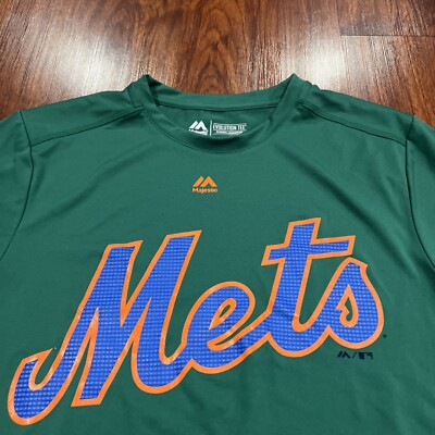 Majestic Evolution Men's New York Mets Green Jersey Shirt Small S