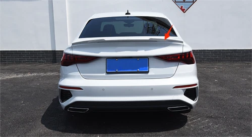 Rear Trunk Spoiler V Style Wing For 2021-2023 Audi A3 S3 Sedan Unpainted - Picture 3 of 5