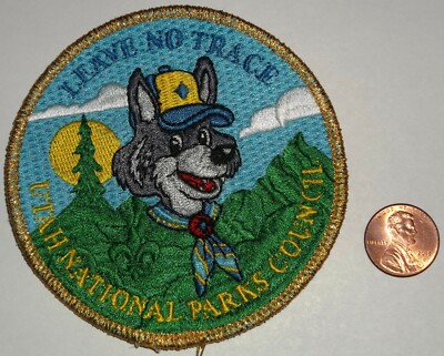 MERGED BSA OA UTAH NATIONAL PARKS COUNCIL 508 UTAH  LEAVE NO TRACE PATCH MYLAR