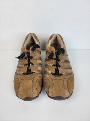 Sketchers Bike Patroller Shoes Womens Size 7.5 Brown Leather Sneakers  SN46071
