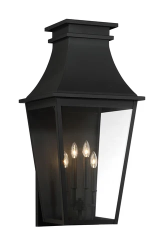 Minka Lavery Gloucester 4 Light Outdoor Wall Mount, Coal - Picture 1 of 2