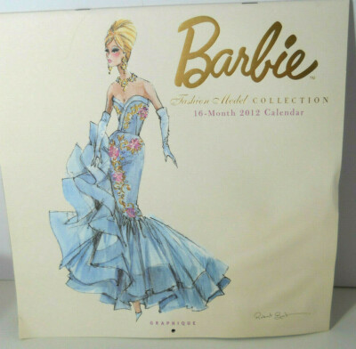 Barbie Fashion Model Collection 16-Month Calendar Silkstone Robert Best Sketches | Ebay