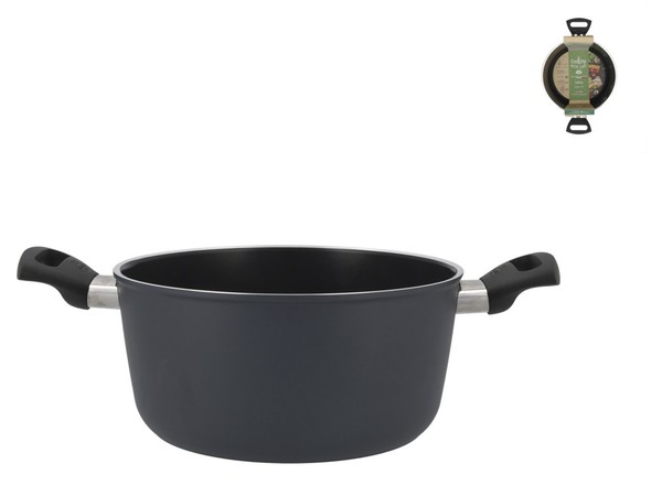 Ballarini Casseruola Cervia 2 Henkel Aluminium Antihaftbeschichtung Antracite-image