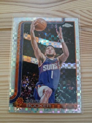 Devin Booker [X-Fractor] #195 2025 Topps Chrome Phoenix Suns NBA no PSA