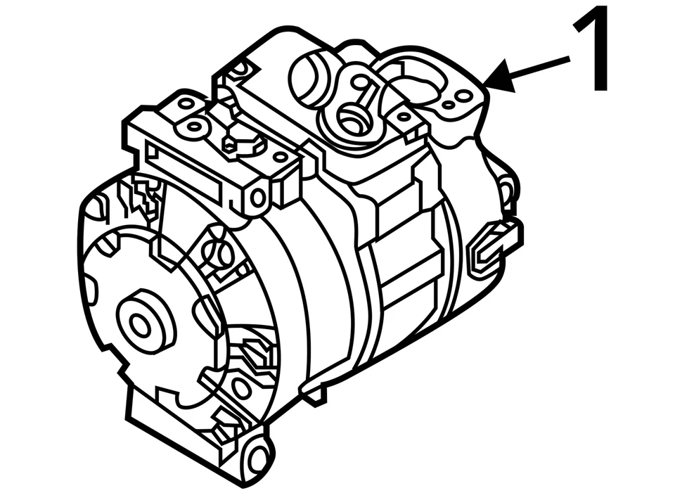 AC Compressor Fits 16-18 JETTA 796576 - Image 4 of 4