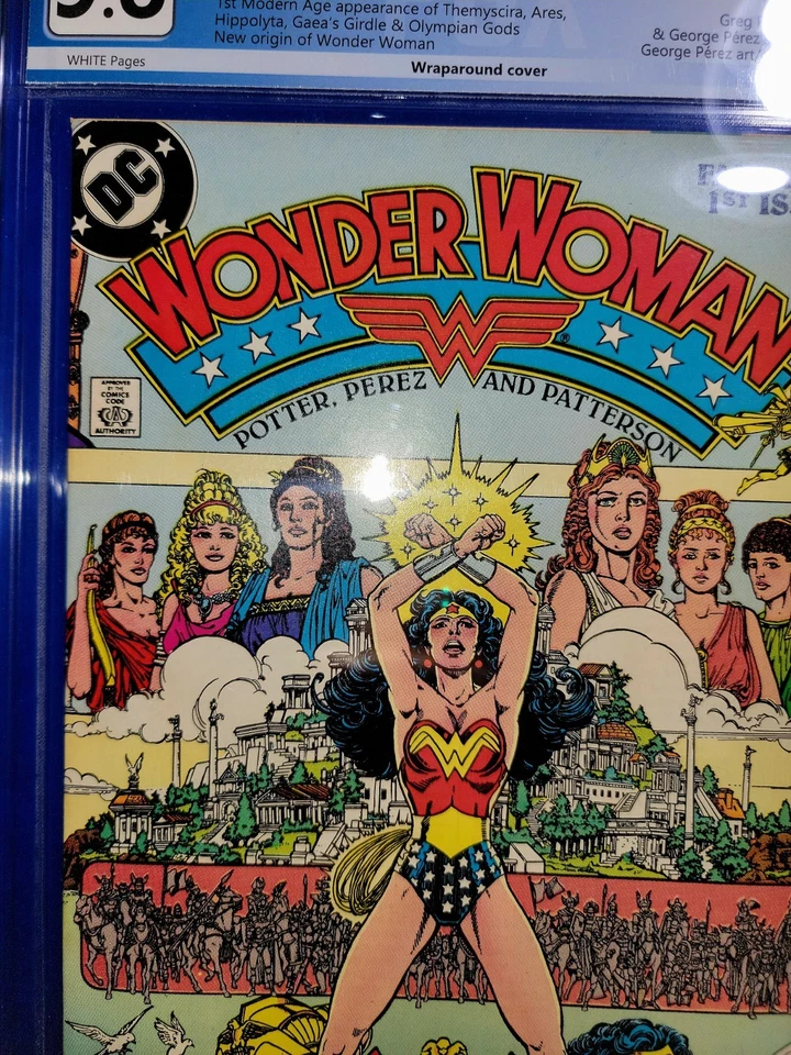 1987 WONDER WOMAN #1 9.8 Graded. UNTRA RARE NEWSSTAND! ONLY COPY ON EBAY!  - Image 2 of 4