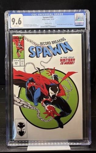 SPAWN #301 CGC 9.6 Todd McFarlane Amazing Spiderman Homage Variant Cover H