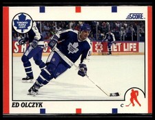 1990-91 Score American #210 Ed Olczyk Toronto Maple Leafs
