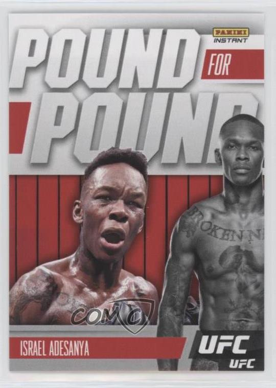 2021 Panini Instant UFC Pound For Pound 541 Israel Adesanya Card PP9