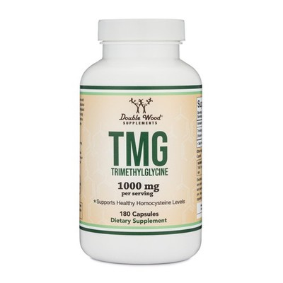 TMG Trimethylglycine Supplement - 99%+ Tested Purity - 180 Count (Pack of 1)