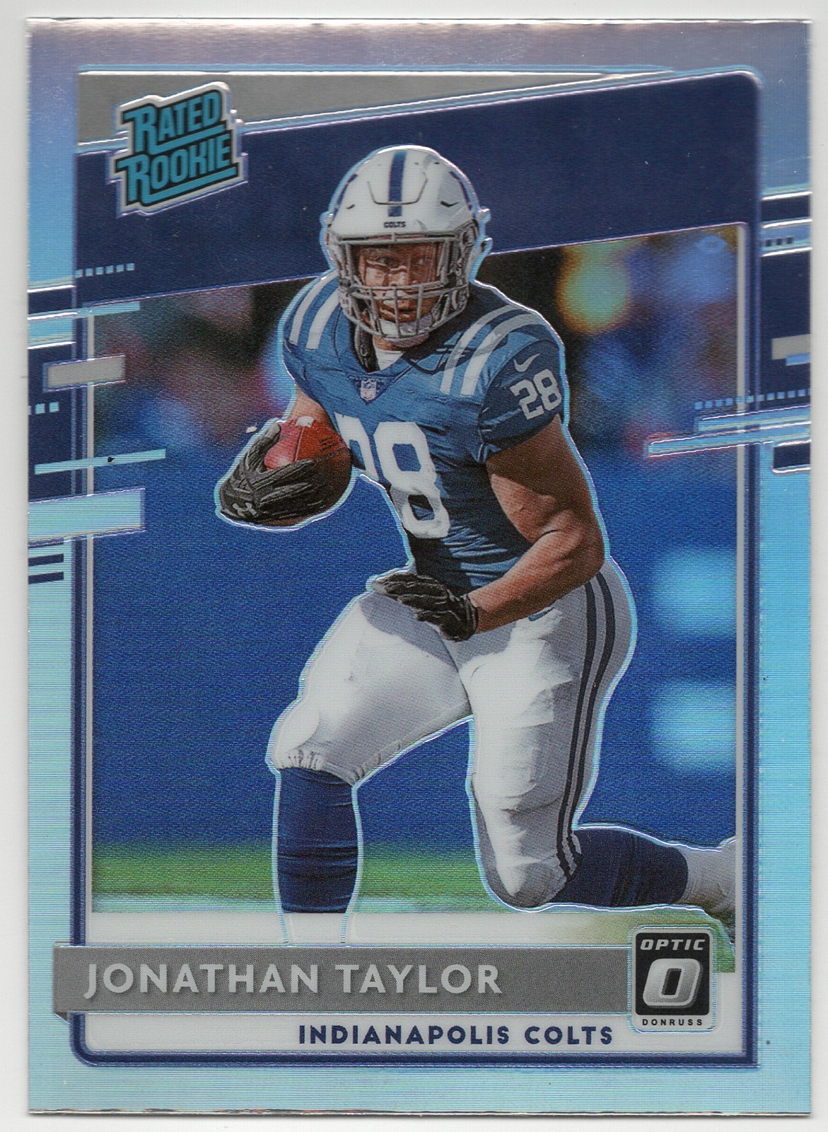 2020 Panini Donruss Optic - Rated Rookies Jonathan Taylor #167 Holo Prizm (RC)