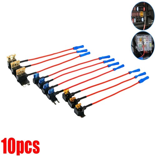 Fuse Holder Add A Circuit With Connector 10 Pcs 10A Fuse 5-30 (A) Black & Red - Picture 12 of 12