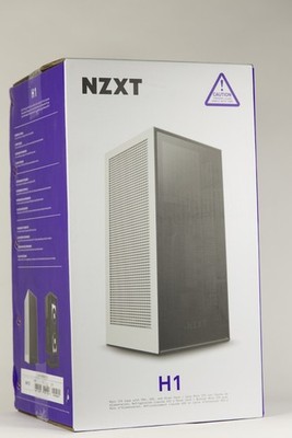 NZXT H1 V1 Mini-ITX -PC Gehäuse- Schwarz - mit AIO + Riser - ohne Netzteil +OVP