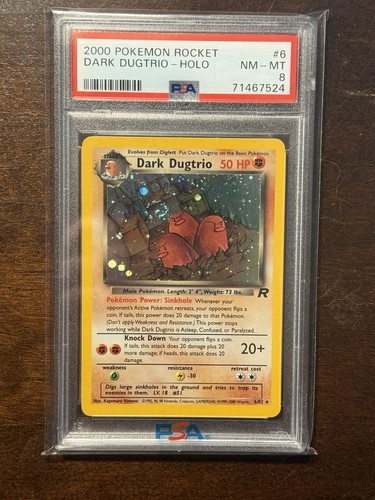 Dark Dugtrio (Unlimited) graded PSA 8 for sale on eBay