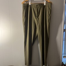Banana Republic Airstretch Pants Womens L Olive Green Tapered High Rise