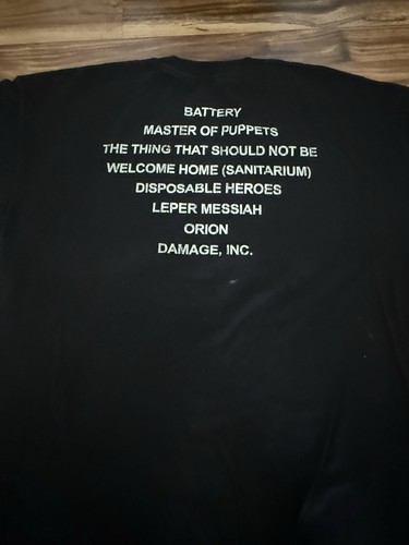 Vintage Y2K 2006 Metallica Master Of Puppets Band T-Shirt 2XL Double Sided - Picture 4 of 11