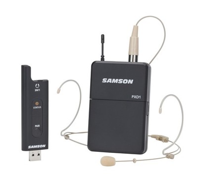 Samson XPD2 Headset USB Wireless Yoga Set Empfänger Mikrofon Performance Podcast
