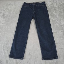 J Crew Jeans Womens 30 Dark Blue Wash Stovepipe Denim Normcore Casual