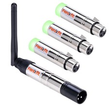 Wireless DMX512 Transmitter Receiver Kit 2.4G No Latency 4PCS Silver DMX512 Kit
