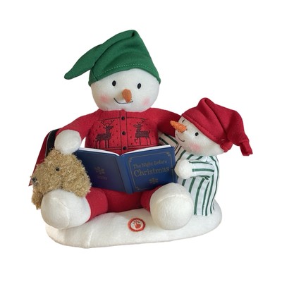 2019 Hallmark Story Time Snowman   Animated Musical Tabletop - Techno Plush