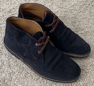 Golden Goose City Desert Ankle Suede Navy Boots 40