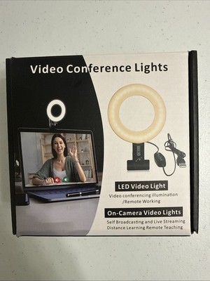 Cyezcor Video Conference Lighting Kit, Light for Monitor Clip On Brand New