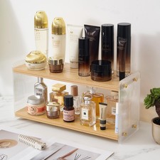 Bathroom Counter Organizer, 2 Tier Vanity Shelf for Makeup, Skincare, Perfume...