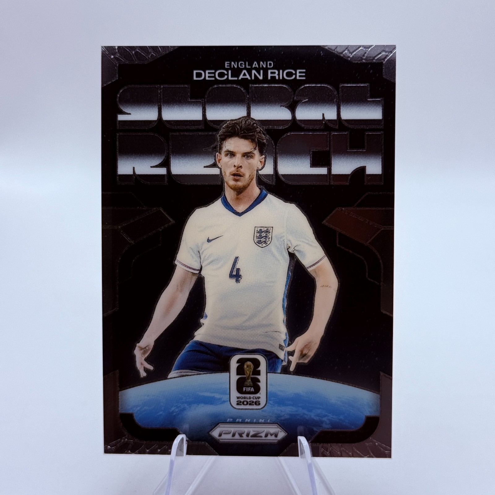 Declan Rice 2026 Panini Prizm FIFA World Cup #3 Global Reach England Card
