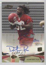 2012 Topps Prime Gold Rookie Auto 62/75 Dontari Poe #109 Auto fm0