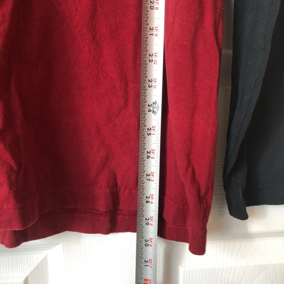 Camisa de colección y2k "do i look like i care" manga larga dos tonos sin límites talla L Foto 3 de 4