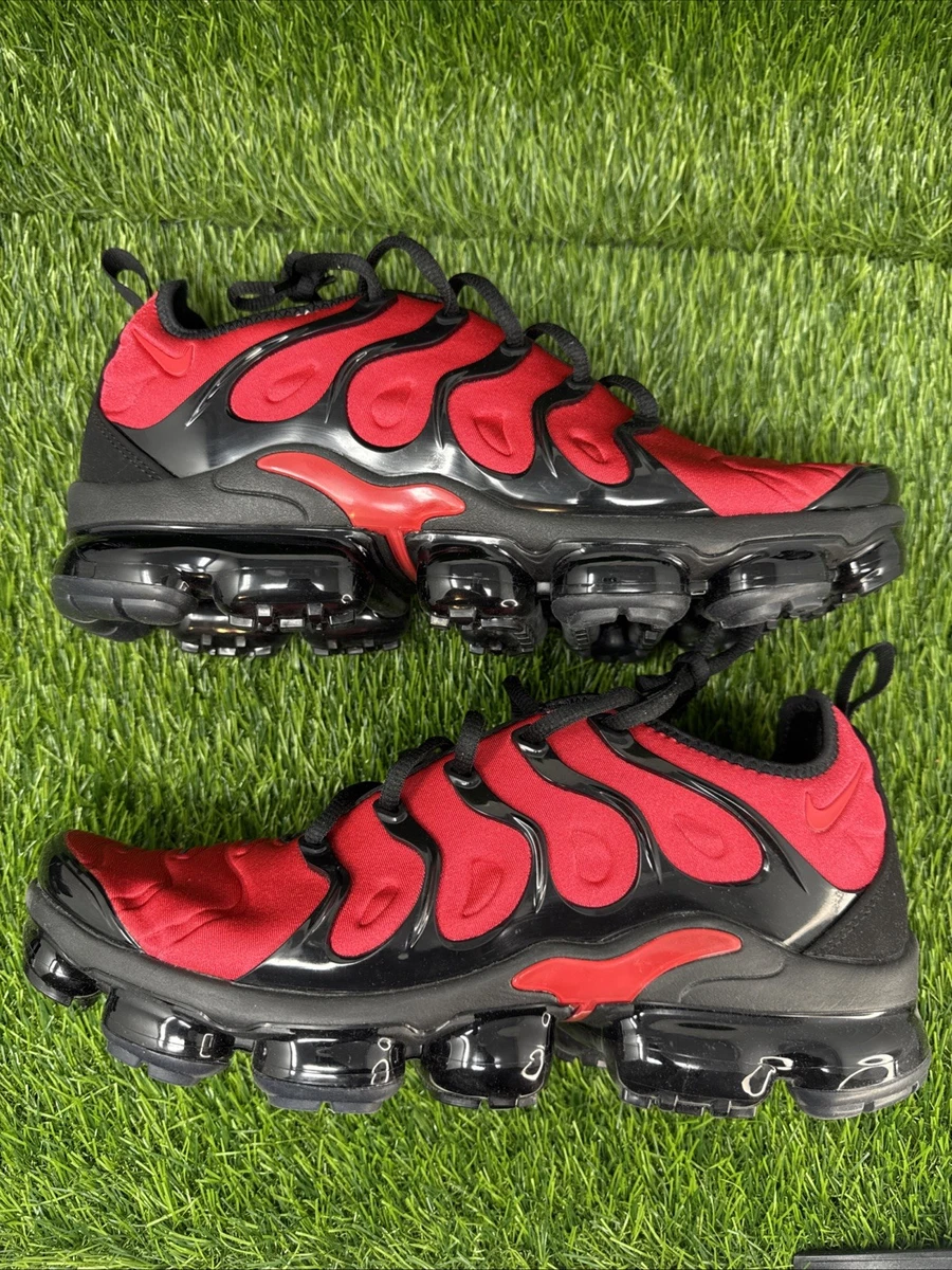Nike Air VaporMax Plus Black Red for Sale | Authenticity