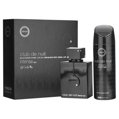 Club De Nuit Intense Gift Set Edt 3.6 oz &200ml deodorant For Men By Armaf