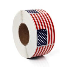 500pcs Fourth of July Stickers Patriotic USA Flag Party Adhesive Roll