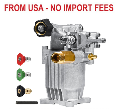 #ad TOOLCY 3 4quot; Shaft Horizontal Pressure Washer Pump 2600 3300 PSI @ 2.5 GPM Pow $90.07