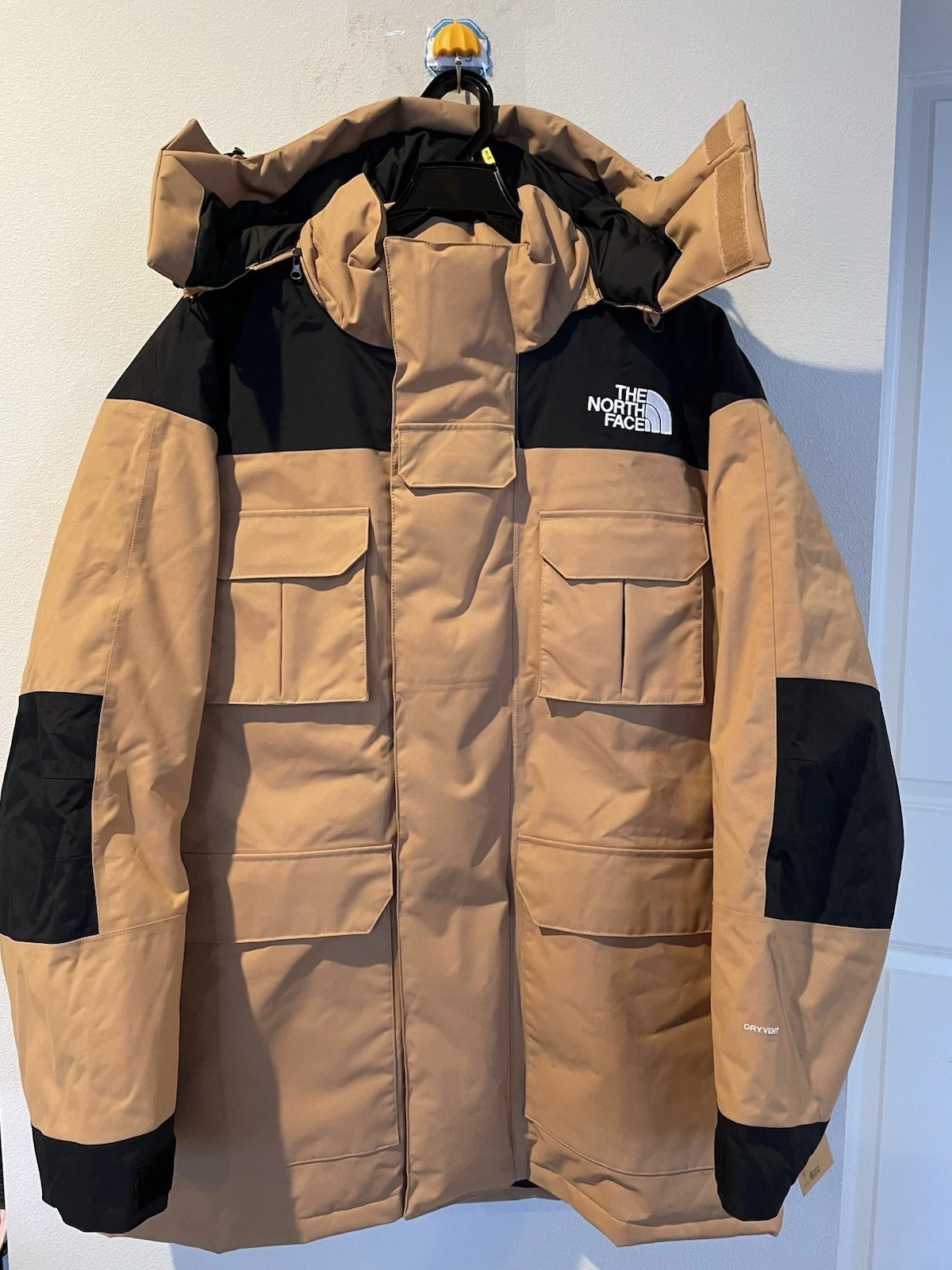 NWT The North Face Men Puffer Coldworks Insulated Parka ALMNDBTR/TNFBLK XXL