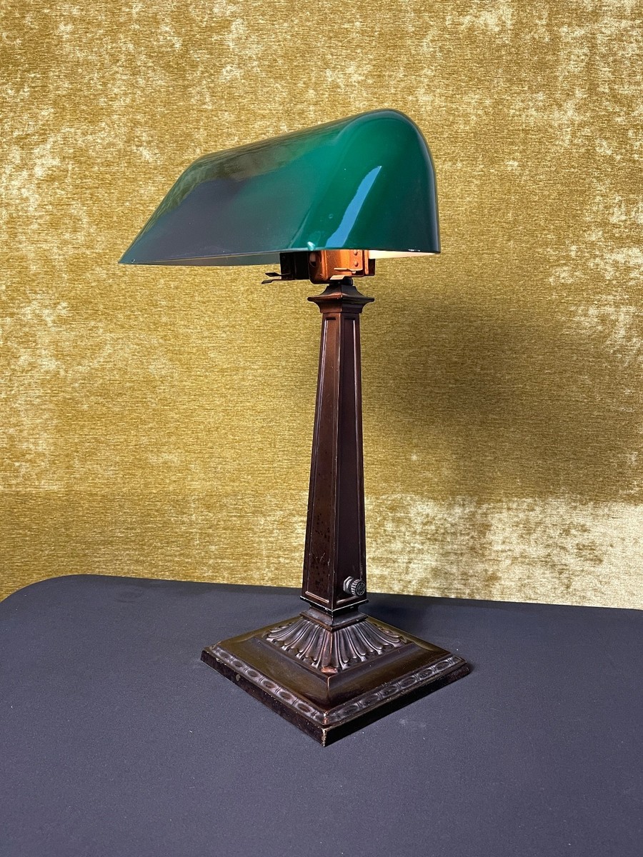 アンティーク Emeralite エメラライト バンカーズランプ デスクライト Antique Emeralite The New Two Bulb Emeralite Daylite Bankers Desk