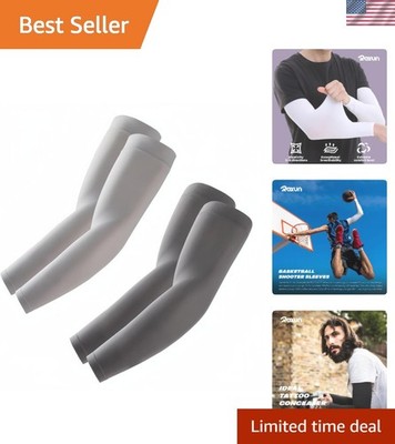 Comfortable Cooling Arm Sleeves - 2 Pairs of UV Shield for Active Lifestyle