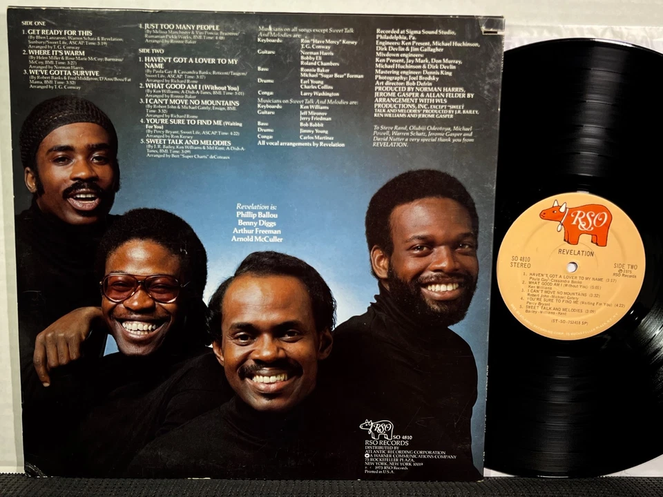 REVELATION LP RSO RECORDS SD 4810 STEREO DJ PROMO 1975 Soul Funk Disco Boogie - Image 2 of 2