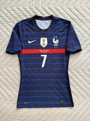 MAILLOT FRANCE PORTÉ GRIEZMANN EURO 2020 2021 NIKE MATCH WORN SHIRT W/ COA FFF - Photo 1/4