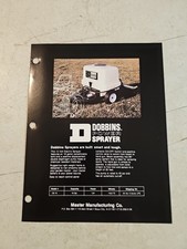 Vintage Dobbins Power Sprayer Model CS-18 Sales Brochure Spec Sheet 