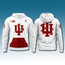 Indiana Hoosier 2026 Rose Bowl Game Hoodie All Over Print Size XS-5XL