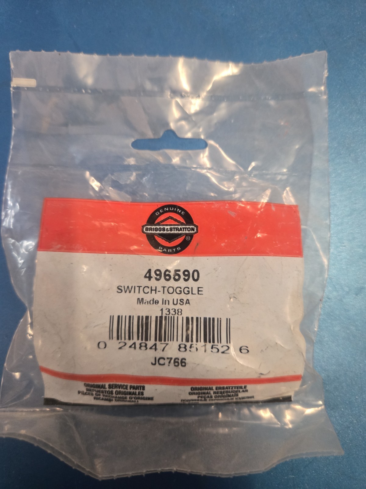 Barcoder Sign Genuine Briggs&stratton 496590 Toggle Switch | eBay